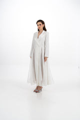 فستان بليزر طويل بتصميم رسمي أنيق