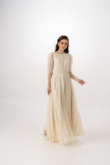 Luxurious Maxi Dress with Removable Embellished Jacket