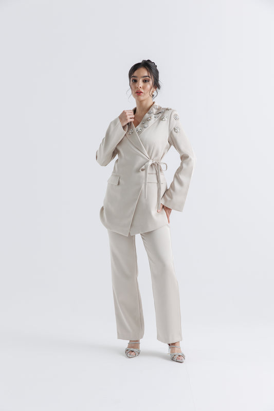 Elegant High-Waist Flared Pants