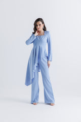 Asymmetrical Tailored Crepe Blouse