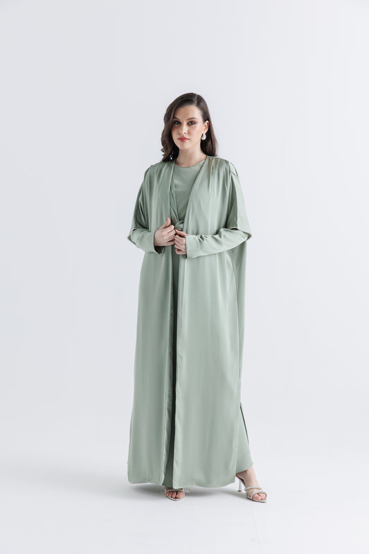 Flowy Open-Front Long Cardigan