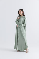 Flowy Open-Front Long Cardigan