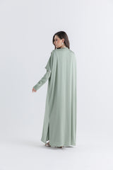 Flowy Open-Front Long Cardigan