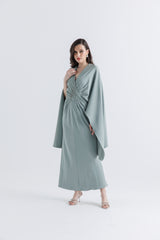 Embellished Cape Kaftan Dress