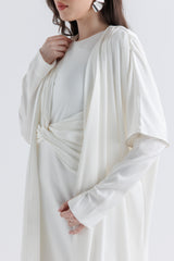 Flowy Open-Front Long Cardigan