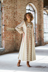 Ivory Handcrafted Panel Dress