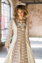 Ivory Handcrafted Panel Dress