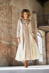 Ivory Handcrafted Panel Dress