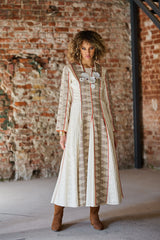 Ivory Handcrafted Panel Dress