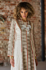 Ivory Handcrafted Panel Dress