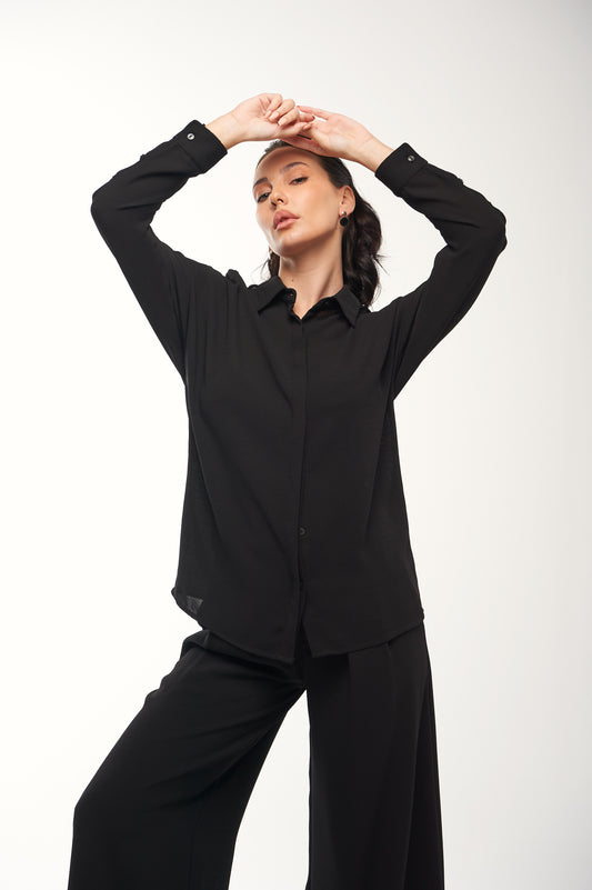 Long Sleeve Shirt with Button Detailing