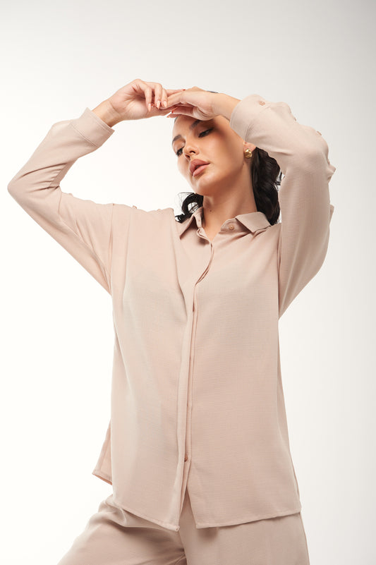 Long Sleeve Shirt with Button Detailing