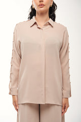 Long Sleeve Shirt with Button Detailing