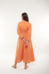 Embroidered Linen Maxi Dress