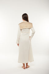 Embroidered Shoulder Wrap Kaftan