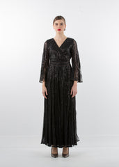 2306135-Sequin Maxi Dress - Montania Shop