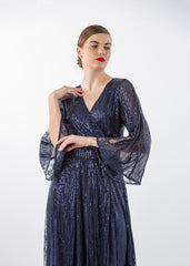 2306135-Sequin Maxi Dress - Montania Shop