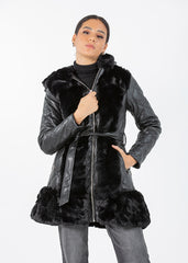 2322003-Faux Fur Jacket - Montania Shop