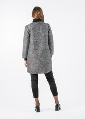2333008- Printed Jacquard Jacket - Montania Shop