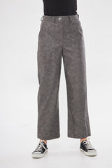 بنطال ضيق منقوش سادة