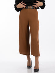 2204156- High Waist Wide Leg Pants - Montania Shop