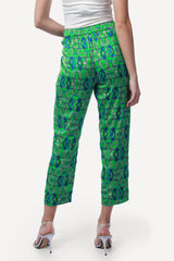 2304004- Linen Printed Pants - Montania Shop