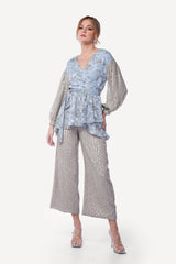 2305002- Poplin Wrap Blouse - Montania Shop