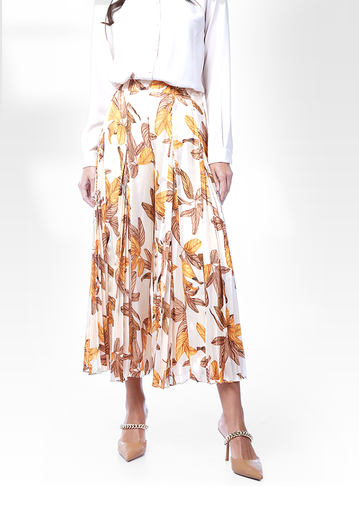 2204046- Elastic Waist Wide Leg Pants - Montania Shop