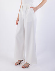 Flared Leg Solid Formal Trouser\س يمسر ميمصتب لجرأ ةعساو ه