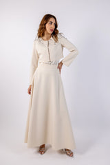 Elegant A-Line Maxi Skirt