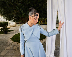 Embellished Cropped Overlay Jacket - Montania Shop