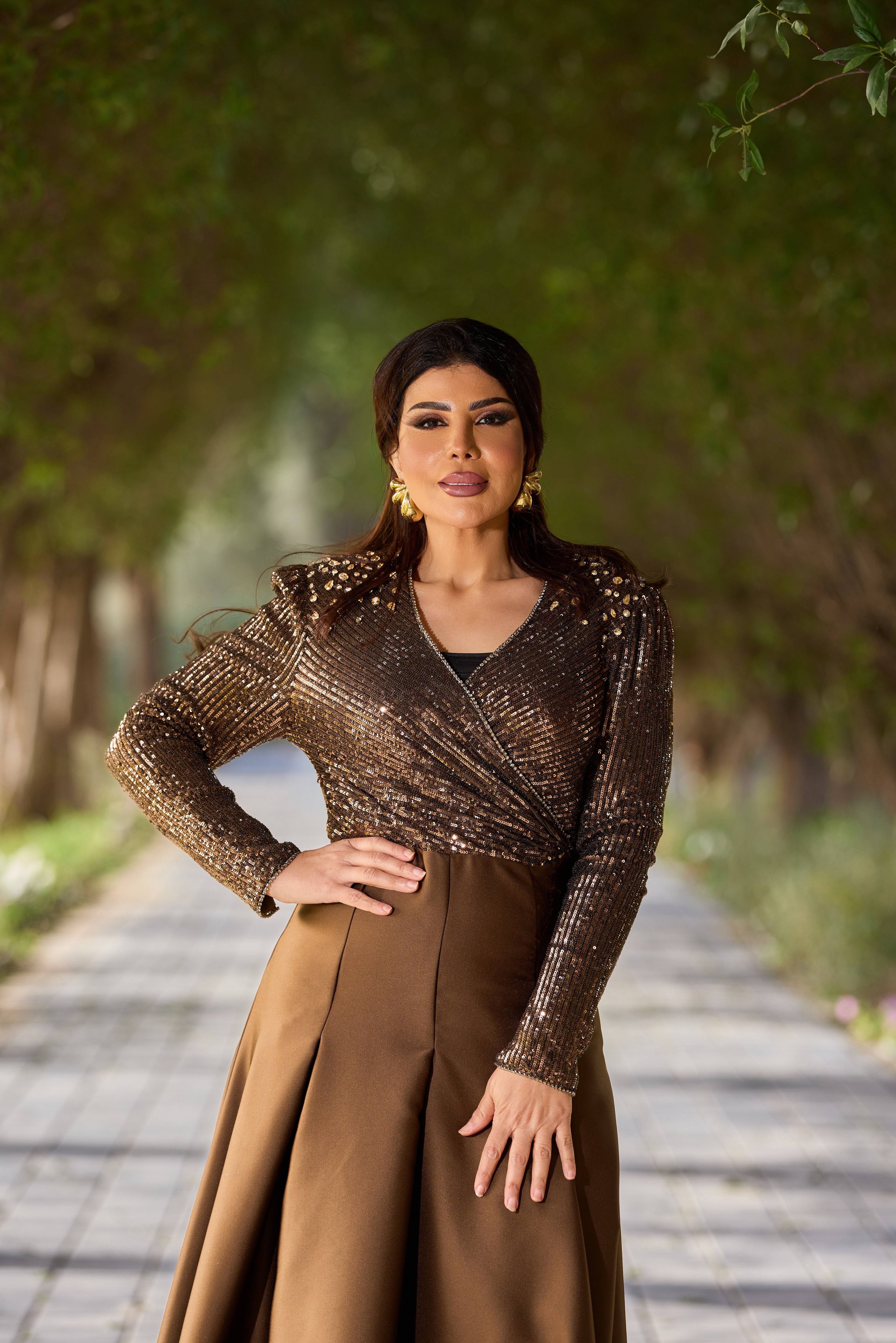 The Celestia Embellished Evening Dress - Montania Shop
