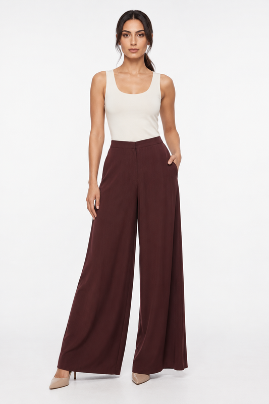 Refined Flow Wide-Leg Pants