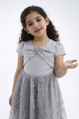 فستان بناتي مزهر أنيق لعيد والمناسبات