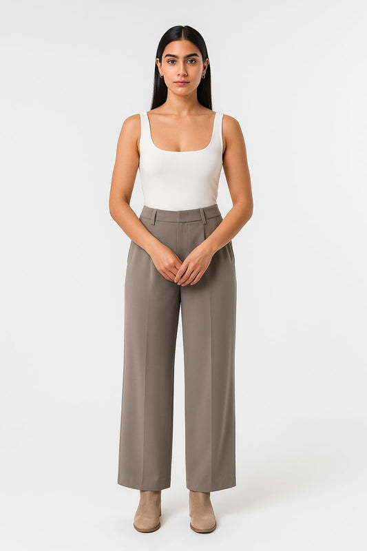 Amara Elegant Wide-Leg Tailored Pant