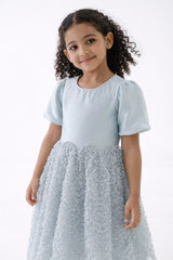 Girls’ Puff Sleeve Tulle Dress