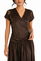 Aurélia Embellished Satin Maxi Dress