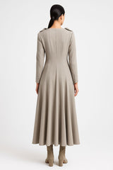 فستان أوريليا ميدي المنحوت