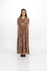 Soft Drape Floral Maxi Dress