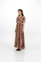Soft Drape Floral Maxi Dress
