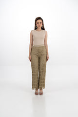 Lace Wide-Leg Pants