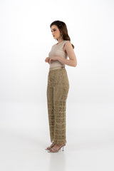 Lace Wide-Leg Pants