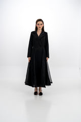 Elegant Tailored Long Blazer Dress