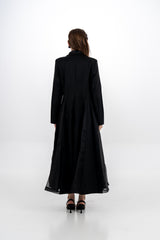 Elegant Tailored Long Blazer Dress