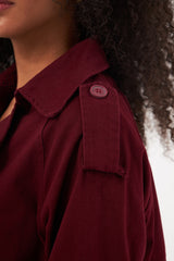 Velvet Solid Cropped Jacket