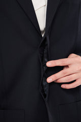 Solid Classic Blazer with Pockets