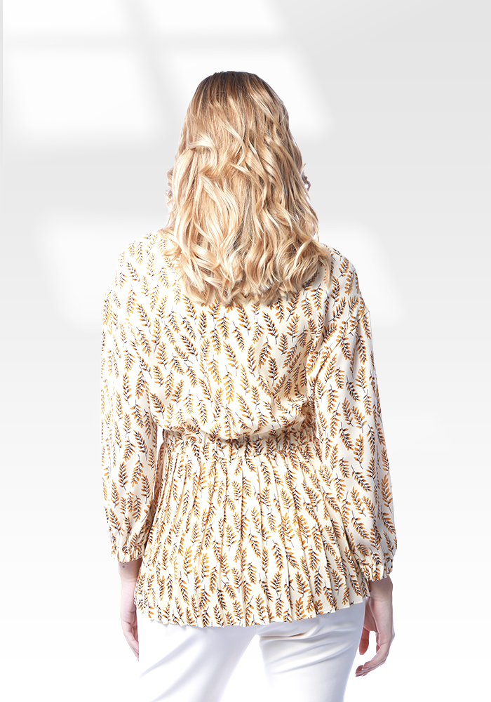 2205049- Collar Neck Blouse - Montania Shop
