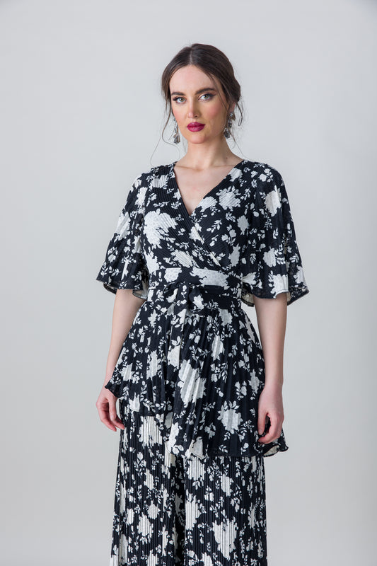 2205073- Floral Wrap Blouse