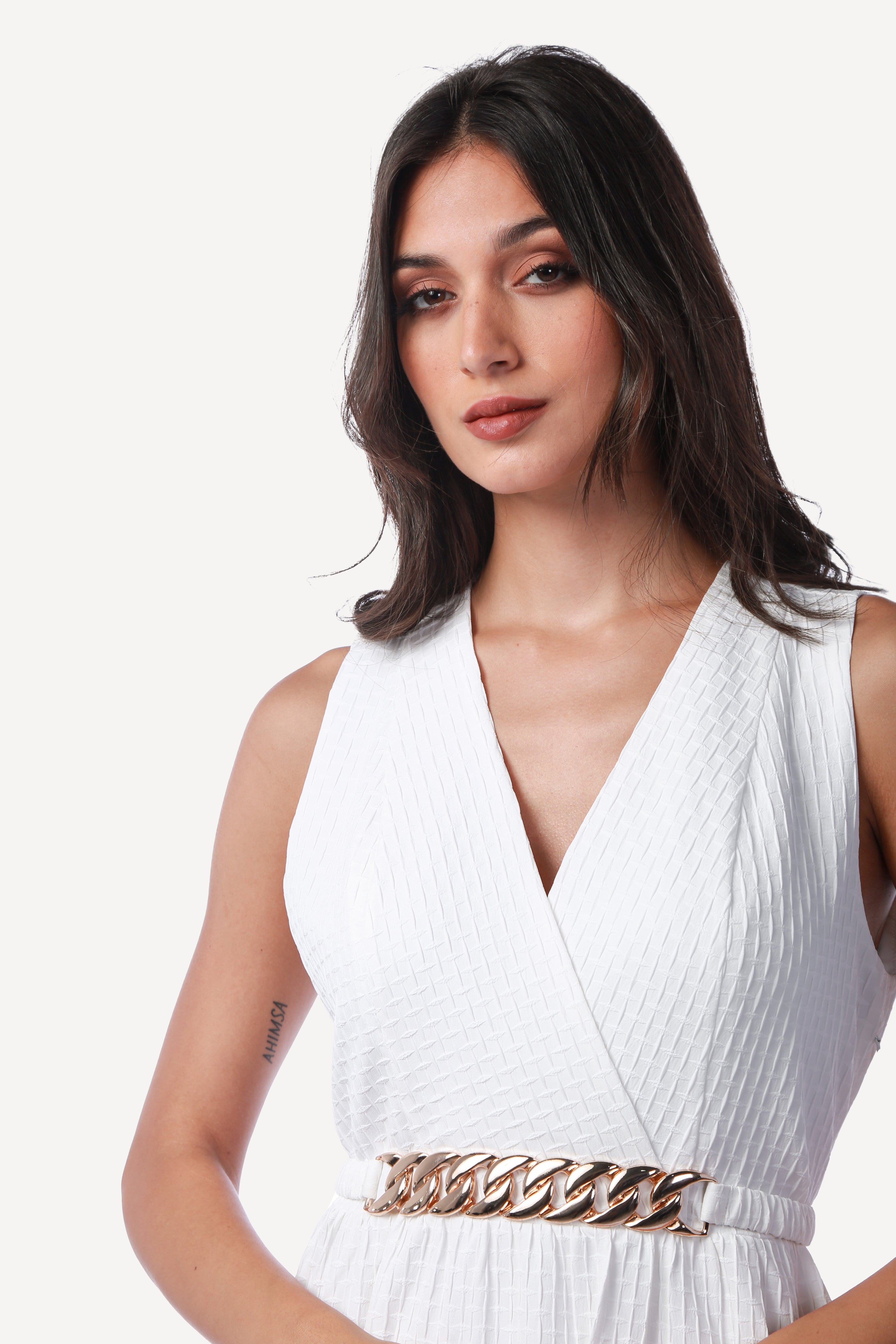 2243003- Sleeveless Tiered Maxi Dress - Montania Shop