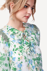 2343003- Floral Print Maxi Dress - Montania Shop